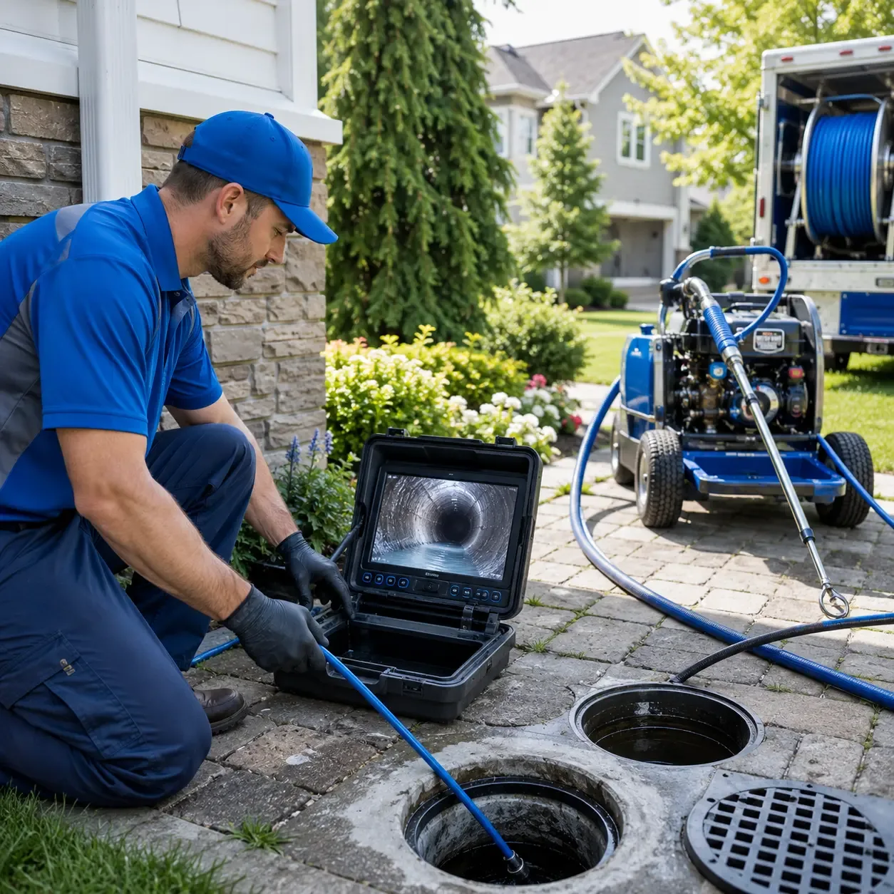 Outdoor drain cleaning professionals serving Colonial Heights, VA